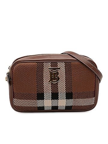 Burberry Small Knitted Check Lola Camera Bag (view 1)
