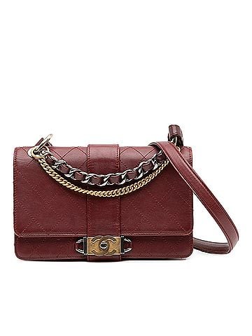 Chanel CC Stitched Calfskin Chain Flap (view 1)