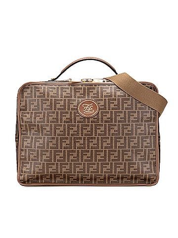 Fendi Zucca Coated Canvas Karligraphy Travel Bag (view 1)