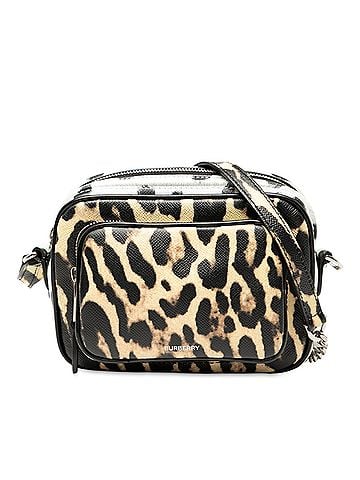 Burberry Leopard Printed Leather Camera Bag (view 1)
