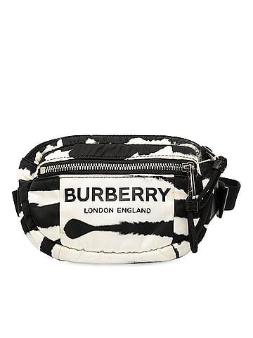 Burberry Zebra Print Nylon Logo Cannon Belt Bag (view 1)