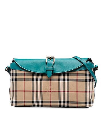 Burberry Haymarket Check Coated Canvas Leah Crossbody (view 1)