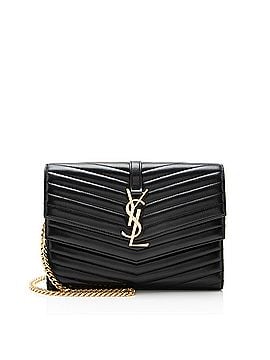 Saint Laurent Saint Laurent Matelasse Lambskin Monogram Sulpice Chain Wallet (view 1)