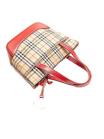 Burberry Haymarket Check Canvas Handbag (view 2)