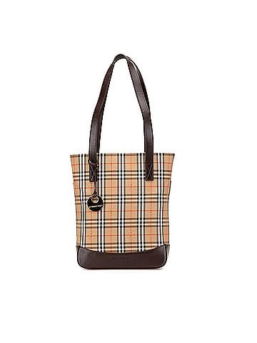 Burberry Haymarket Check Canvas Tote (view 1)