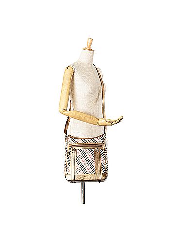 Burberry Nova Check Canvas Crossbody (view 2)
