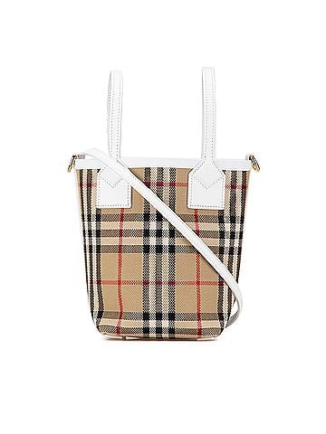 Burberry Mini House Check Canvas London Tote (view 1)