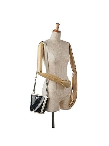 Chanel Crumpled Calfskin PVC Camellia Bucket (view 2)