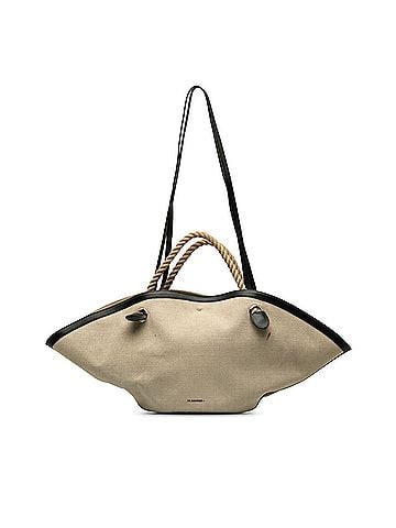 Jil Sander Canvas Sombrero Satchel (view 1)