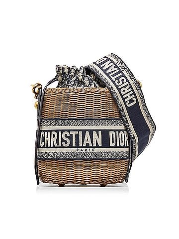 Dior Oblique Wicker Bucket Bag (view 1)