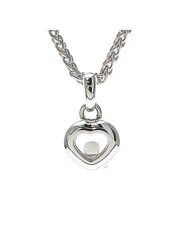 Chopard Chopard Happy Diamonds Necklace 791084 White Gold (18K) Diamond Women,Men Fashion Pendant Necklace (Silver) (view 2)