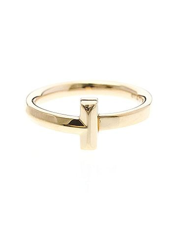 Tiffany & Co. Tiffany T One Narrow Ring Pink Gold (18K) Fashion No Stone Band Ring Pink Gold (view 1)