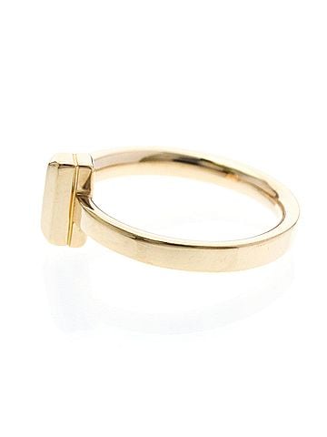 Tiffany & Co. Tiffany T One Narrow Ring Pink Gold (18K) Fashion No Stone Band Ring Pink Gold (view 2)