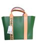 Tory Burch 100% Leather Print Green Pink Tote One size - photo 1