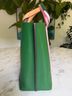 Tory Burch 100% Leather Print Green Pink Tote One size - photo 5