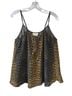 Camilla 100% Silk Animal Print Snake Print Gray Brown Sleeveless Blouse Size M - photo 1