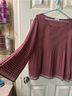 Max Studio Graphic Red White Blouse Size XL - photo 4