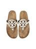 Tory Burch 100% Leather Solid Gold Brown Sandals Size 6 1/2 - photo 2