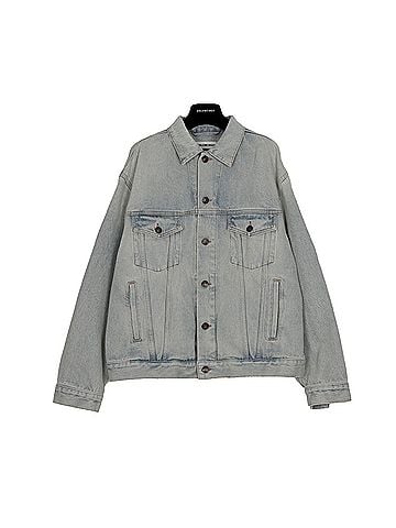 Balenciaga Eiffel Tower Patch Denim Jacket (view 1)