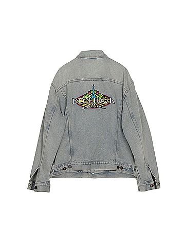 Balenciaga Eiffel Tower Patch Denim Jacket (view 2)