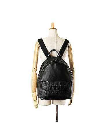 Fendi Vitello Grace Zucca Embossed Leather Backpack (view 2)