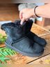 Ugg Black Ankle Boots Size 8 - photo 4