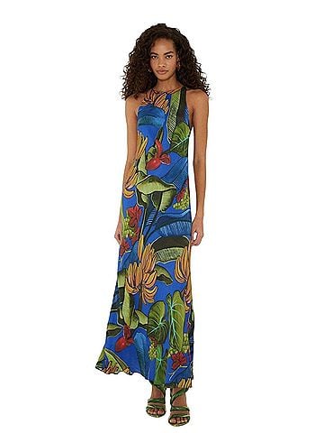 FARM Rio Blue Banana Grapes Casual Dress (view 1)