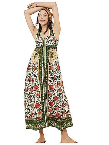 FARM Rio Sand Garden Tapestry Casual Dress (view 1)