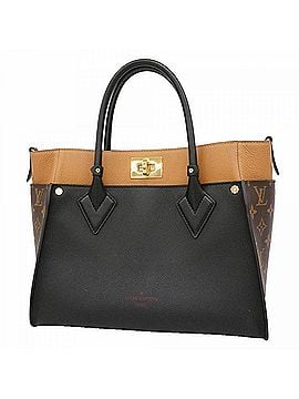Louis Vuitton Louis Vuitton Monogram On My Side MM Tote Bag M53823 Noir (Women's) (view 1)