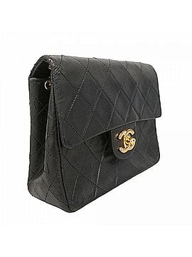 Chanel Chanel Mini Matelassé Chain Shoulder Bag, Lambskin, Black, Women's (view 2)