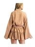 Easel 100% Cotton Orange Tan Kimono Size L - photo 2