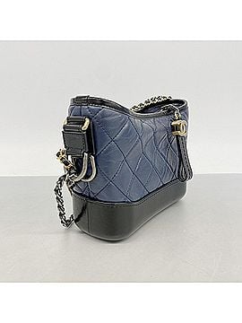 Chanel Chanel Shoulder Bag, Chain Shoulder, Gabrielle de Calfskin, Navy, Black, Gold, Women's, OP007437 (view 2)