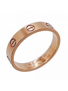 Cartier Cartier Mini Love Ring, 18K Pink Gold, Ladies', OP004131 (view 1)