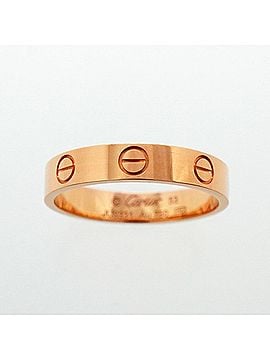 Cartier Cartier Mini Love Ring, 18K Pink Gold, Ladies', OP004131 (view 2)