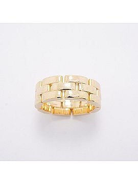 Cartier Cartier Maillon Panthère 3-Row Ring, 18K Yellow Gold, Size #55, Men's/Women's (view 2)