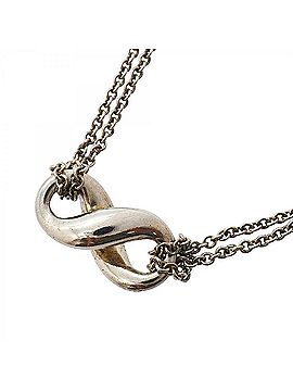 Tiffany & Co. Tiffany &amp; Co. Infinity Double Chain Necklace, Sterling Silver 925, Women's (view 1)
