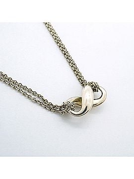 Tiffany & Co. Tiffany &amp; Co. Infinity Double Chain Necklace, Sterling Silver 925, Women's (view 2)