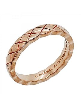 Chanel Chanel Coco Crush Ring, Beige Gold, 18KPG Pink, Women's (view 1)