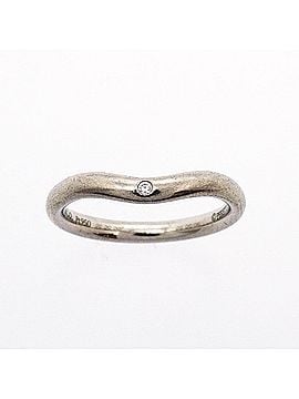 Tiffany & Co. Tiffany &amp; Co. Curved Band Ring, 1PD (One Diamond), Pt950 Platinum, Women's (view 2)