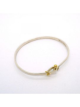 Tiffany & Co. Tiffany &amp; Co. Hook Eye Bangle, 18K Yellow Gold (KYG), Sterling Silver 925, for Men and Women (view 2)