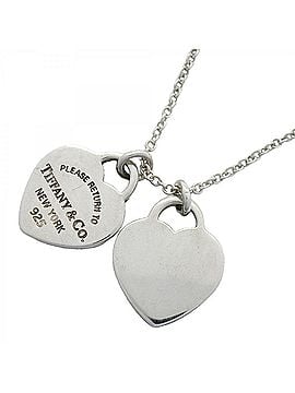 Tiffany & Co. Tiffany &amp; Co. Double Return to Heart Necklace, Sterling Silver 925, Women's (view 1)