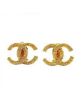 Chanel Chanel earrings, Coco Mark, GP plated, gold, women's. (view 1)
