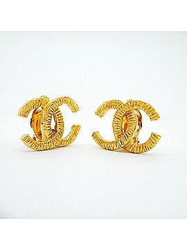 Chanel Chanel earrings, Coco Mark, GP plated, gold, women's. (view 2)
