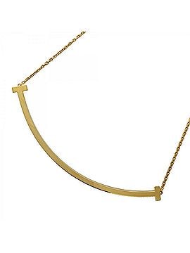 Tiffany & Co. Tiffany &amp; Co. T Smile Extra Large 18K Yellow Gold Necklace (Men's Women's) (view 1)