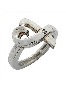 Tiffany & Co. Tiffany &amp; Co. Loving Heart Ring, 1PD (One Diamond), Sterling Silver 925, Women's (view 1)