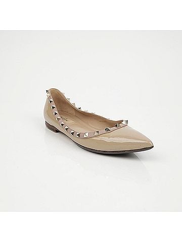 Mario Valentino Rockstud Flat Shoes (view 2)