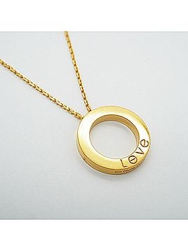 Cartier Cartier Love Circle Pavé Necklace, 18K Yellow Gold, Diamonds, Ladies' P3158111 (view 2)
