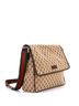 Gucci 100% Canvas Plain Brown Web Strap Flap Messenger GG Canvas Medium One size - photo 3