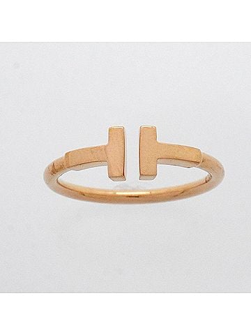 Tiffany & Co. Tiffany &amp; Co. T Wire Ring, 18K Pink Gold, Men's/Women's, P3025769 (view 2)