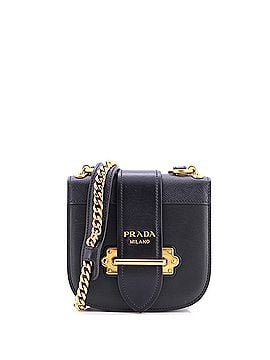 Prada Cahier Chain Rounded Crossbody Bag City Calf and Saffiano Small (view 1)